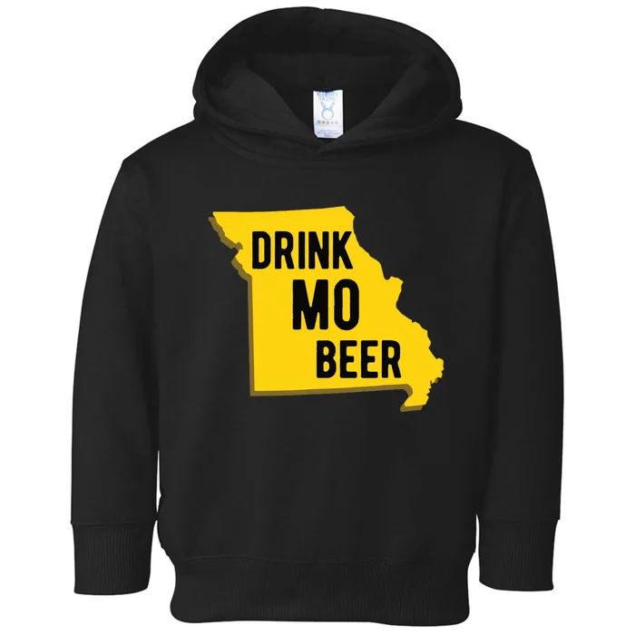 Drink Mo Beer State Of Missouri St Louis Kansas City Toddler Hoodie