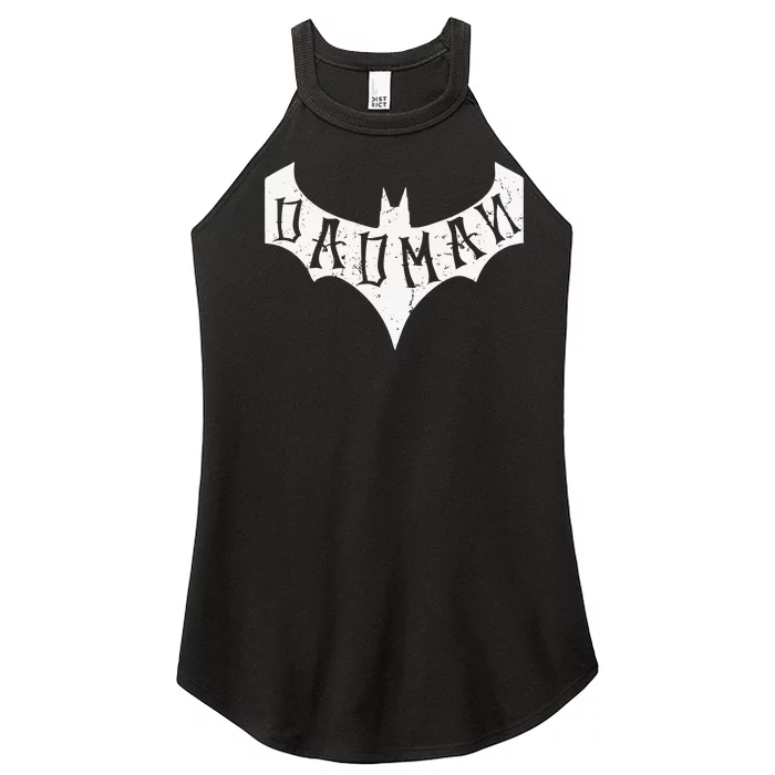 Dad Man Bat Dad Women’s Perfect Tri Rocker Tank