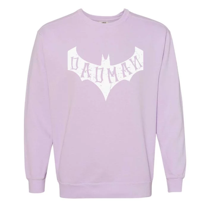 Dad Man Bat Dad Garment-Dyed Sweatshirt