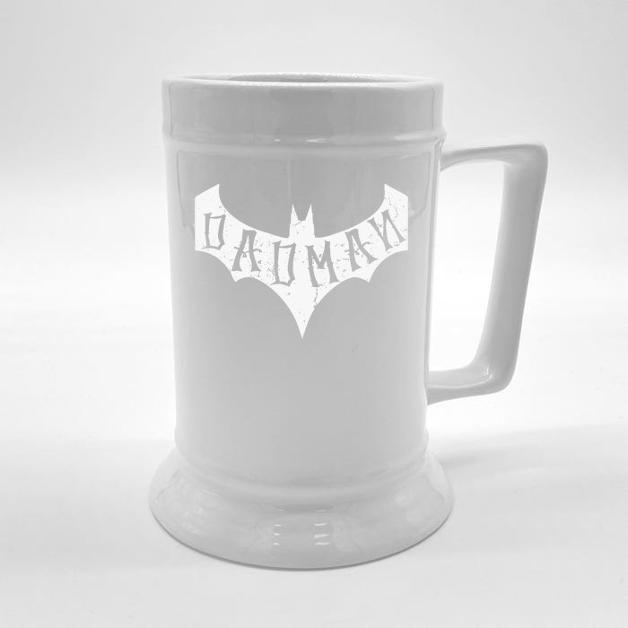 Dad Man Bat Dad Front & Back Beer Stein