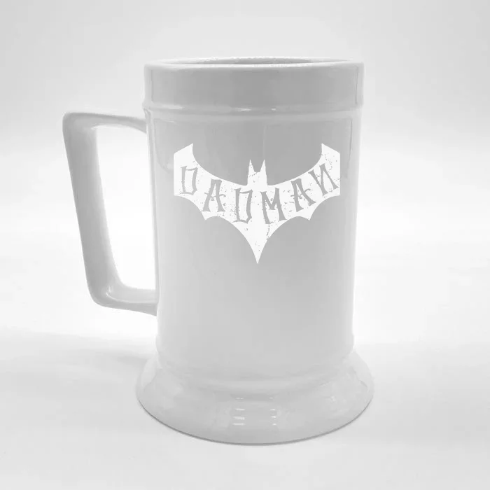 Dad Man Bat Dad Front & Back Beer Stein