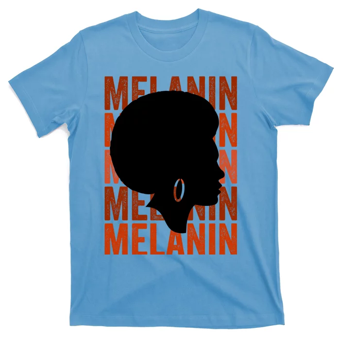 Dope Melanin Black Afro African American Mom Aunt Gift T-Shirt