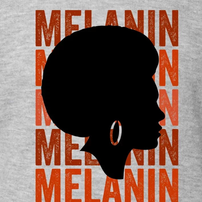 Dope Melanin Black Afro African American Mom Aunt Gift Toddler Sweatshirt