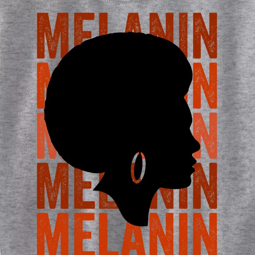 Dope Melanin Black Afro African American Mom Aunt Gift Kids Sweatshirt