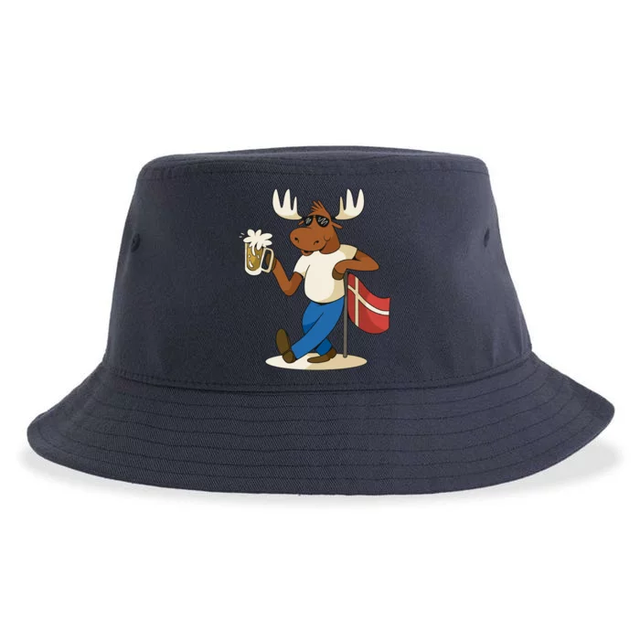 Denmark Moose Beer Sustainable Bucket Hat