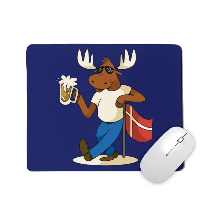 Denmark Moose Beer Mousepad