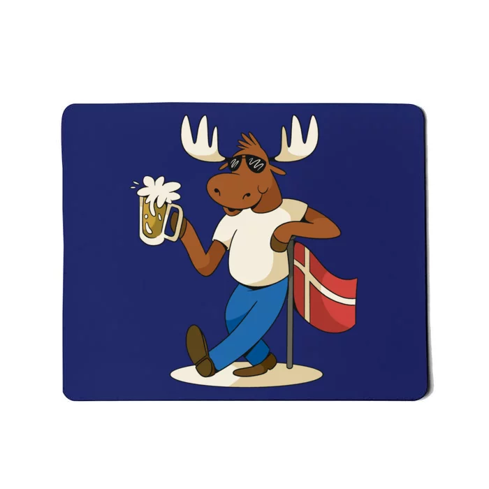 Denmark Moose Beer Mousepad