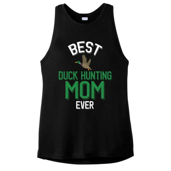 Duck Mom Best Duck Hunting Mom Ever Gift Ladies Tri-Blend Wicking Tank