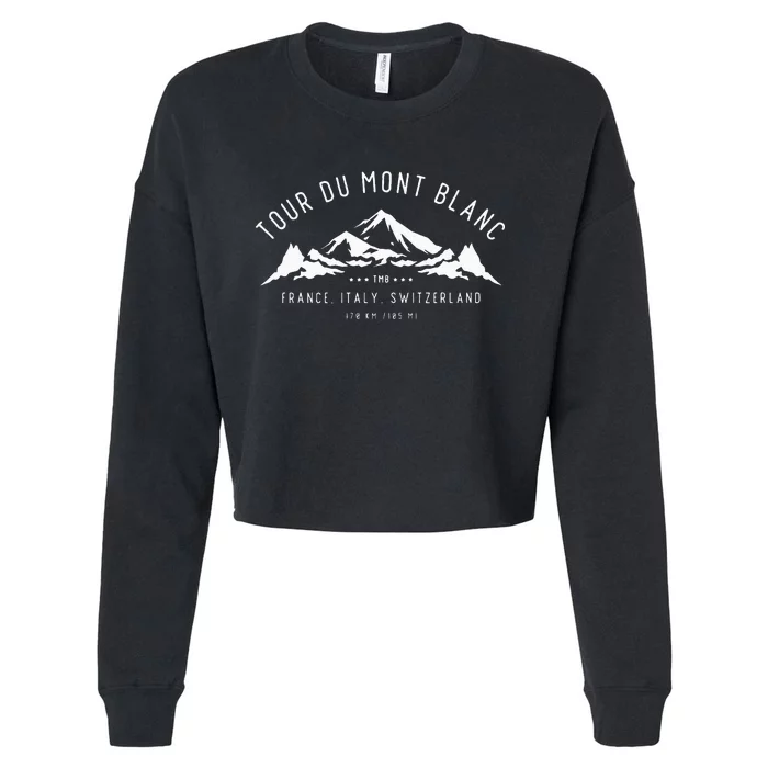 Du Mont Blanc Cropped Pullover Crew