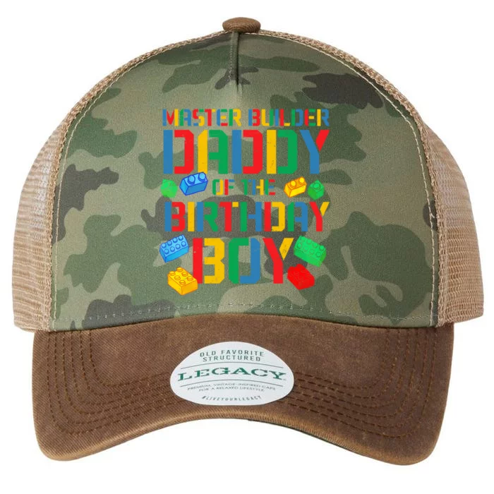 Daddy Master Builder Building Bricks Blocks Family Parents Gift Legacy Tie Dye Trucker Hat