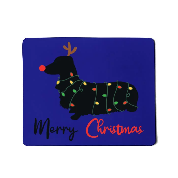 Dachshund Merry Christmas Winter Dogs Christmas Gift Mousepad