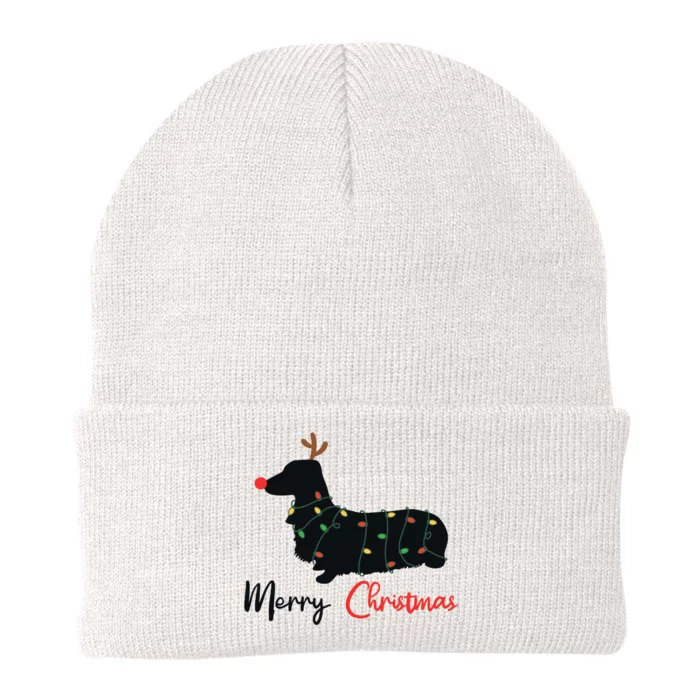 Dachshund Merry Christmas Winter Dogs Christmas Gift Knit Cap Winter Beanie