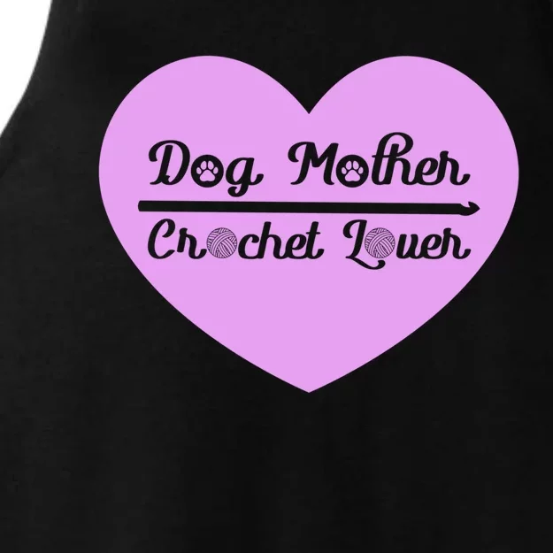 Dog Mother Crochet Lover Crocheting Gift Ladies Tri-Blend Wicking Tank