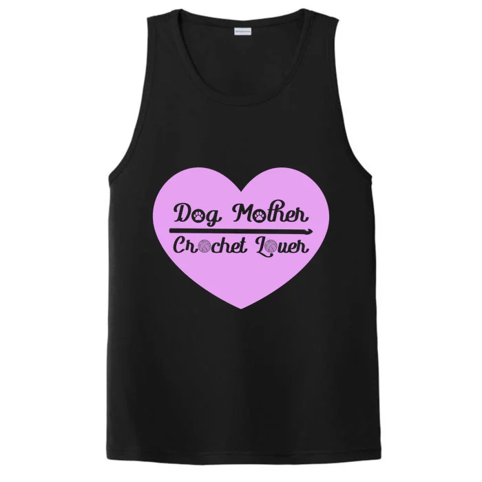 Dog Mother Crochet Lover Crocheting Gift Performance Tank