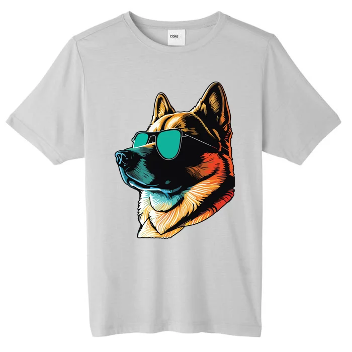 Dad Mom Cool Dog Sunglasses Akita ChromaSoft Performance T-Shirt