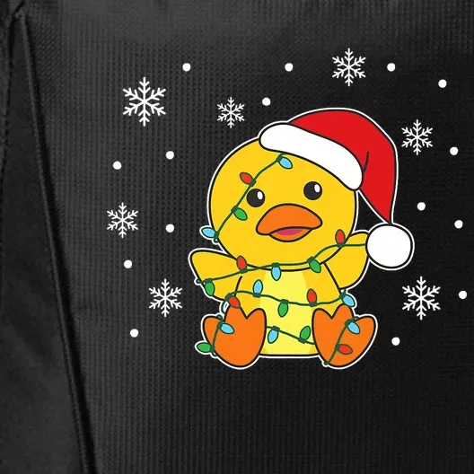 Duck Merry Christmas Winter Animals Duck City Backpack