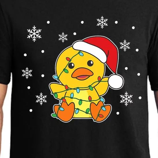 Duck Merry Christmas Winter Animals Duck Pajama Set