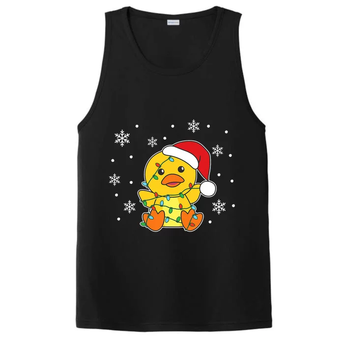 Duck Merry Christmas Winter Animals Duck Performance Tank