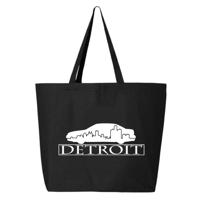 Detroit Motor City Skyline Car 25L Jumbo Tote