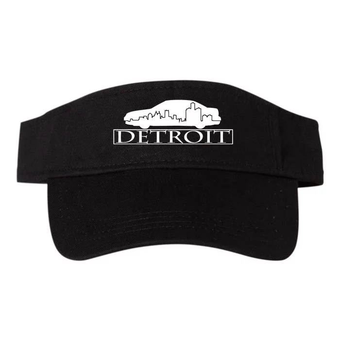 Detroit Motor City Skyline Car Valucap Bio-Washed Visor