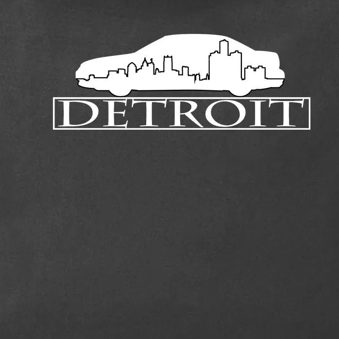 Detroit Motor City Skyline Car Zip Tote Bag