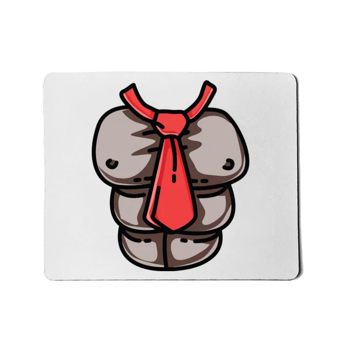 Donkey Monkey Chest Red Tie Game Cosplay Halloween Costume Mousepad