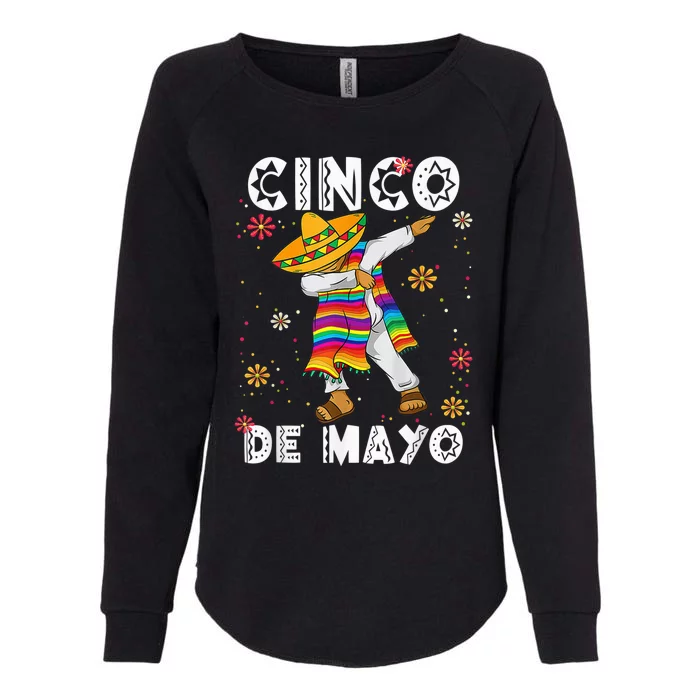 Dabbing Mexican Cinco De Mayo Shirt Mexican Fiesta 5 De Mayo Womens California Wash Sweatshirt