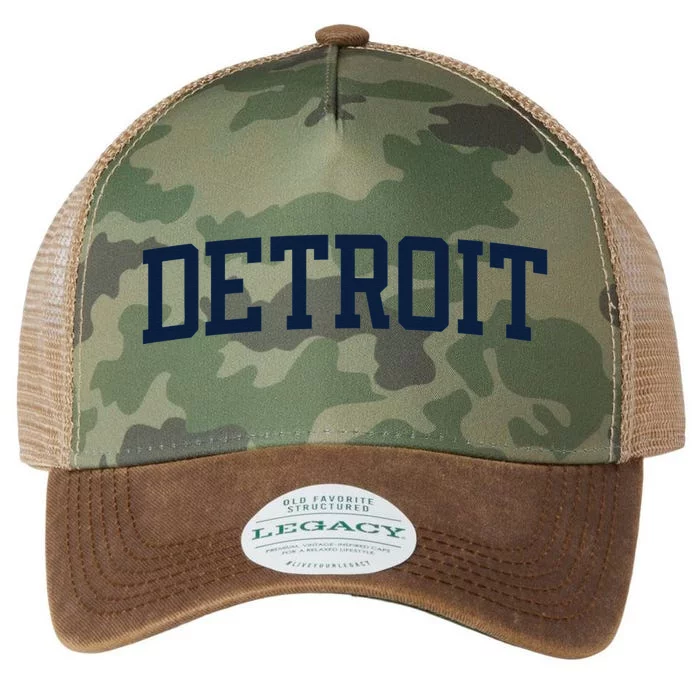 Detroit Michigan Collegiate Style Varsity Block Letter Legacy Tie Dye Trucker Hat