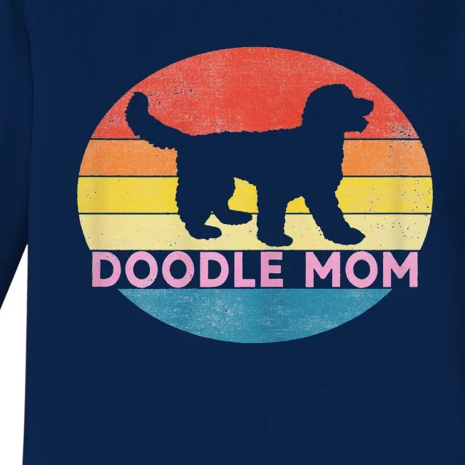 Doodle Mom Cute Goldendoodle Dog Baby Long Sleeve Bodysuit