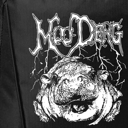 Death Metal Cute Baby Hippo Moo Deng Hippopotamus City Backpack