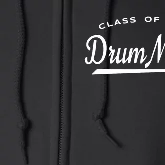 Drum Major Class Of 2024 Marching Band Family Full Zip Hoodie