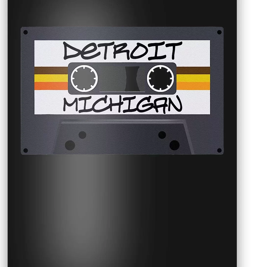 Detroit Michigan Cassette Tape Poster