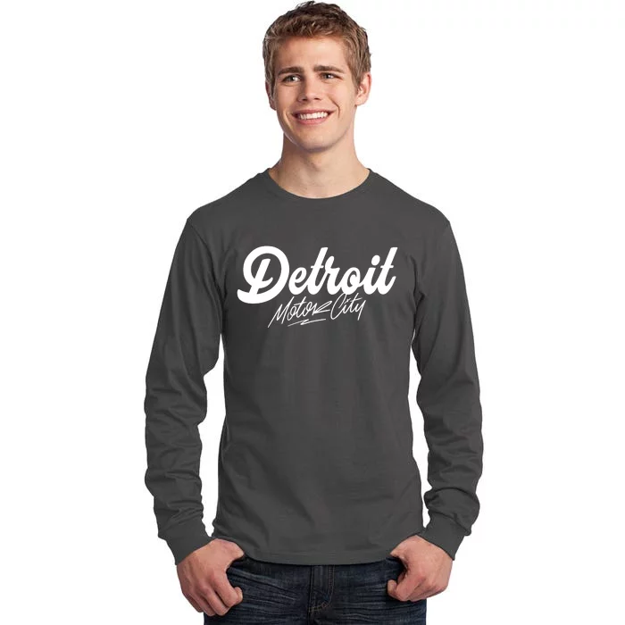 Detroit Motor City Tall Long Sleeve T-Shirt