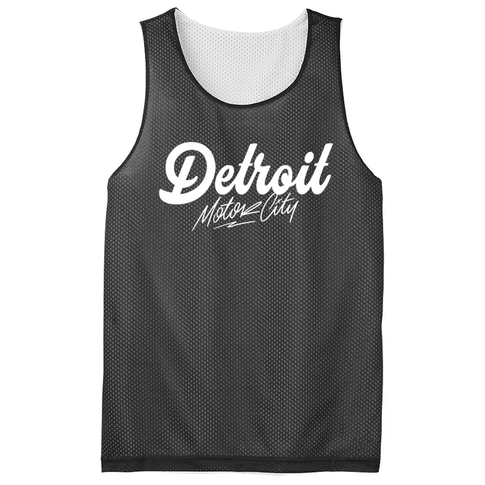 Detroit Motor City Mesh Reversible Basketball Jersey Tank