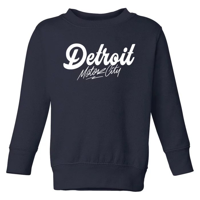 Detroit Motor City Toddler Sweatshirt