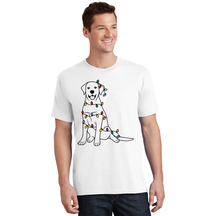 Dog Mom Christmas Lights Family Pet Dog Lover T-Shirt