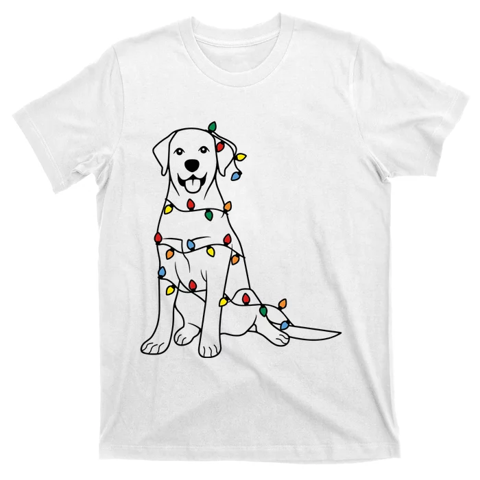 Dog Mom Christmas Lights Family Pet Dog Lover T-Shirt