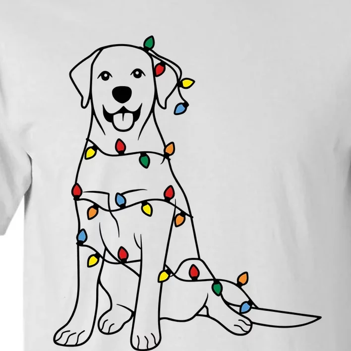 Dog Mom Christmas Lights Family Pet Dog Lover Tall T-Shirt