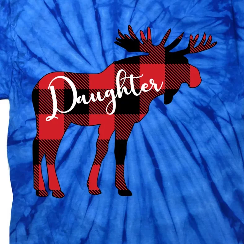 Daughter Moose Christmas Gift Family Matching Moose Gift Cute Gift Tie-Dye T-Shirt