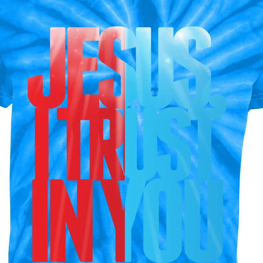 Divine Mercy Chaplet Sunday Jesus I Trust In You Catholic Gift Kids Tie-Dye T-Shirt