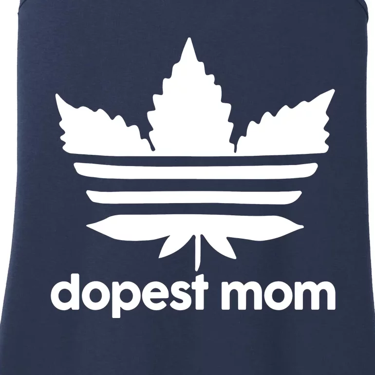 Dopest Mom Cannabis Weed Leaf 420 Pot Stoner Mother Day Ladies Essential Tank