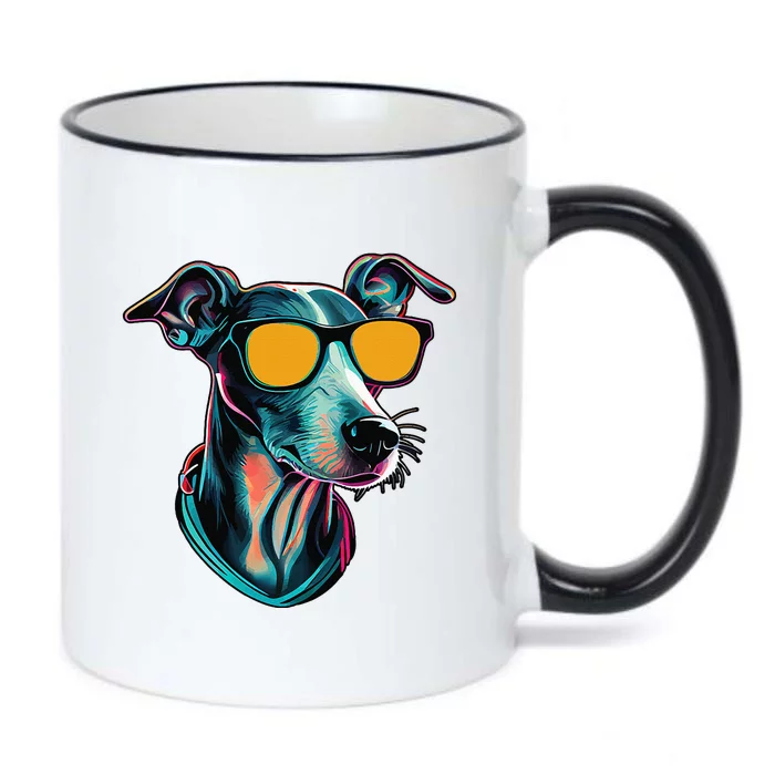 Dad Mom Cool Dog Sunglasses Italian Greyhound Black Color Changing Mug