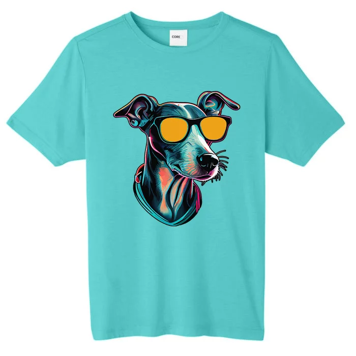 Dad Mom Cool Dog Sunglasses Italian Greyhound ChromaSoft Performance T-Shirt