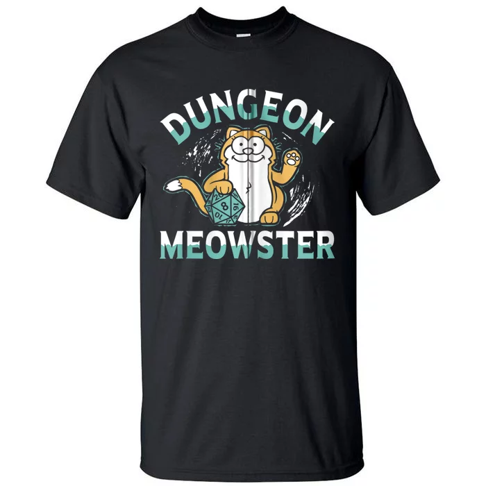 Dungeon Meowster Cat Lover Fantasy Games Tall T-Shirt