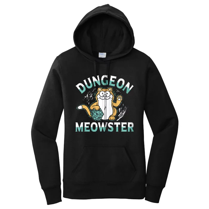 Dungeon Meowster Cat Lover Fantasy Games Women's Pullover Hoodie