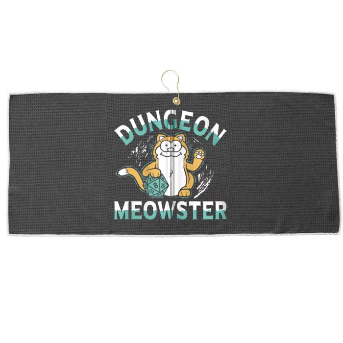 Dungeon Meowster Cat Lover Fantasy Games Large Microfiber Waffle Golf Towel