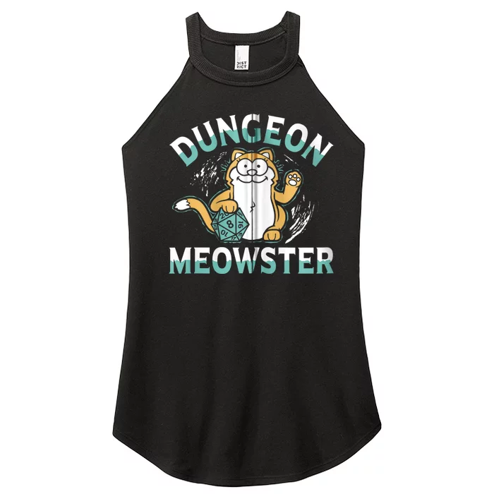 Dungeon Meowster Cat Lover Fantasy Games Women’s Perfect Tri Rocker Tank