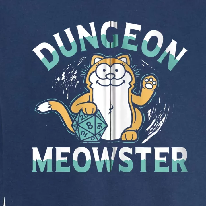 Dungeon Meowster Cat Lover Fantasy Games Garment-Dyed Sweatshirt