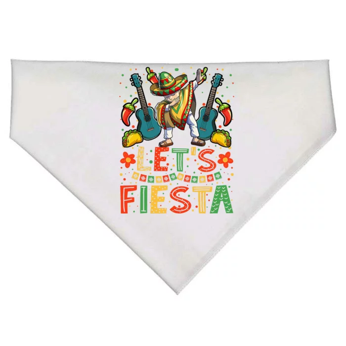 Dabbing Mexican Cinco de Mayo Sombrero USA-Made Doggie Bandana