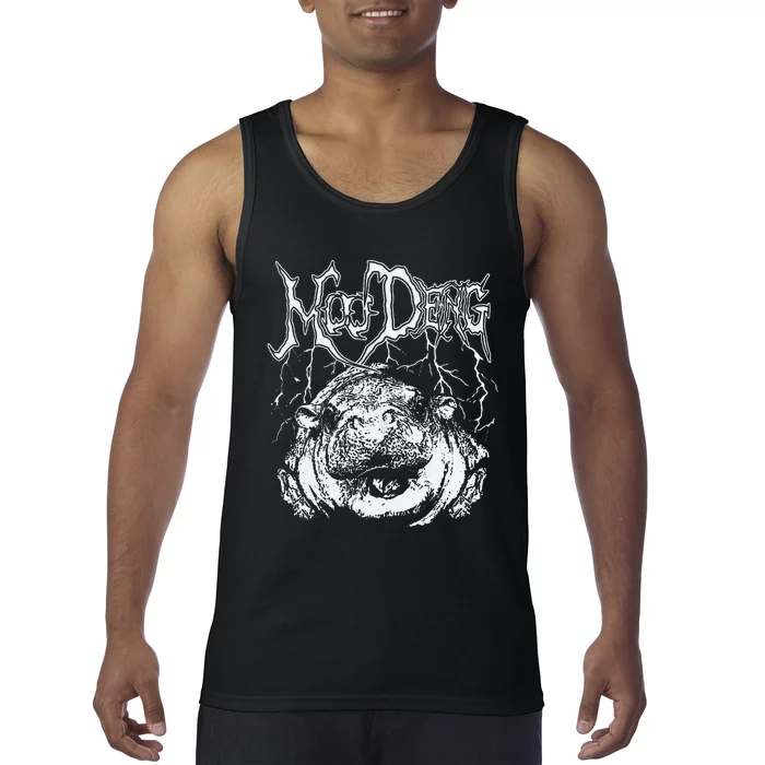 Death Metal Cute Baby Hippo Moo Deng Hippopotamus Tank Top